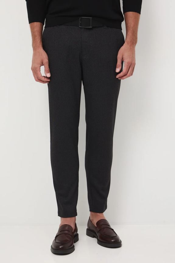 Spodnie męskie tapered melanżowe RW25-SPMA04 szary RW25