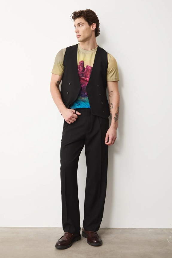 Medicine nadrág elasztánnal fekete RW25-SPMA51