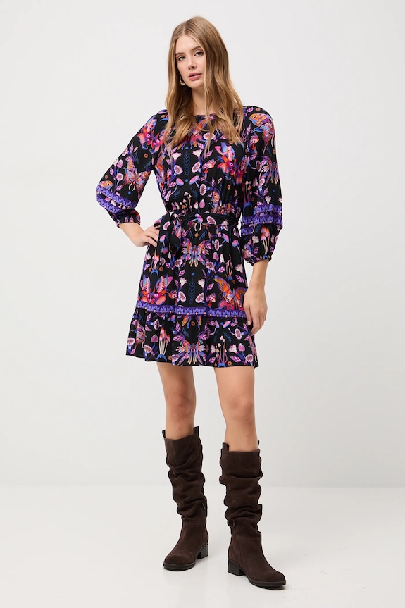 Medicine sukienka trzy czwarte multicolor RW25-SUD055