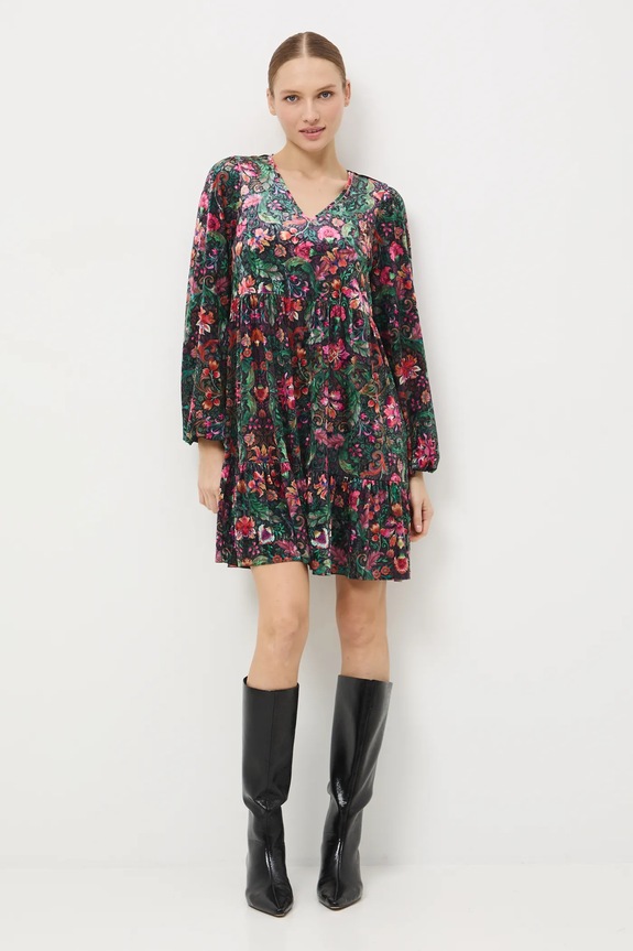 Sukienka damska mini wzorzysta RW25-SUD071 multicolor RW25