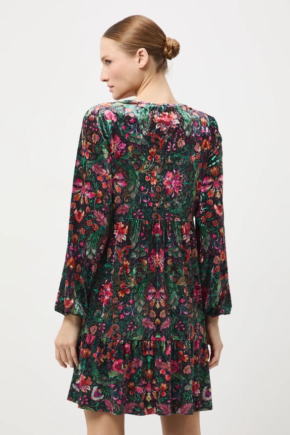 Odzież Sukienka damska mini wzorzysta RW25-SUD071 multicolor