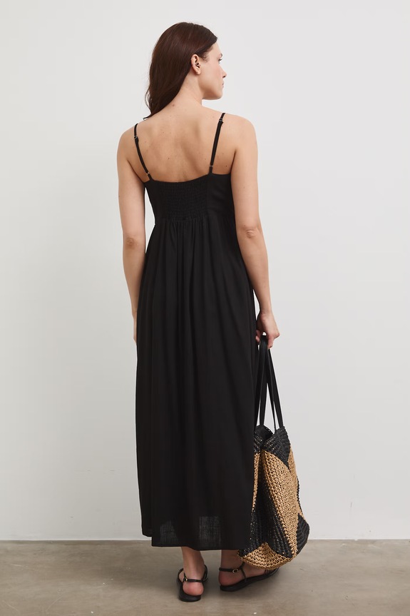 Îmbrăcăminte Medicine rochie din amestec de in RW25-SUD101 negru