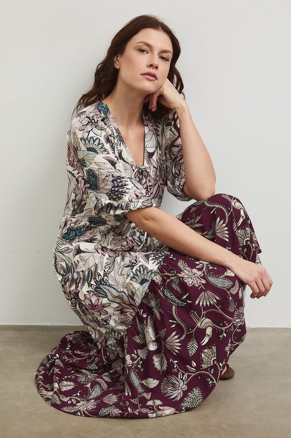 Medicine sukienka trzy czwarte multicolor RW25-SUD102