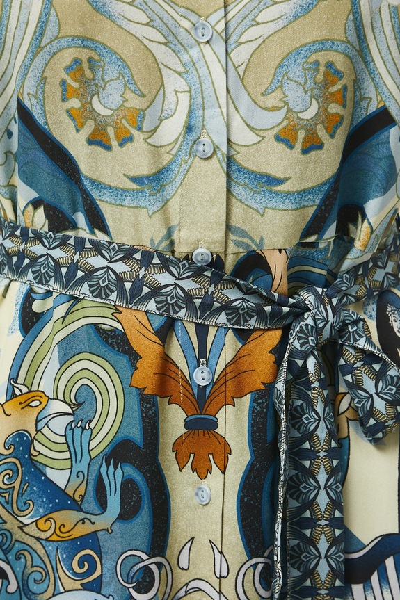 Sukienka damska midi z wiskozy wzorzysta RW25-SUD301 multicolor