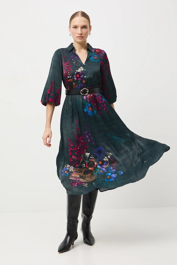 Sukienka damska z kolekcji Narodowy Instytut Fryderyka Chopina x Medicine RW25-SUD758 czarny RW25