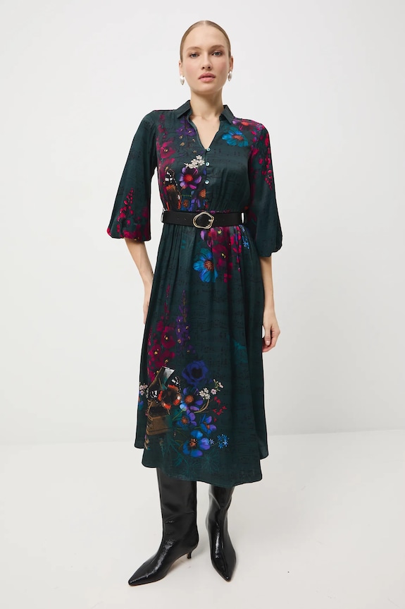 Odzież Sukienka damska z kolekcji Narodowy Instytut Fryderyka Chopina x Medicine RW25-SUD758 czarny