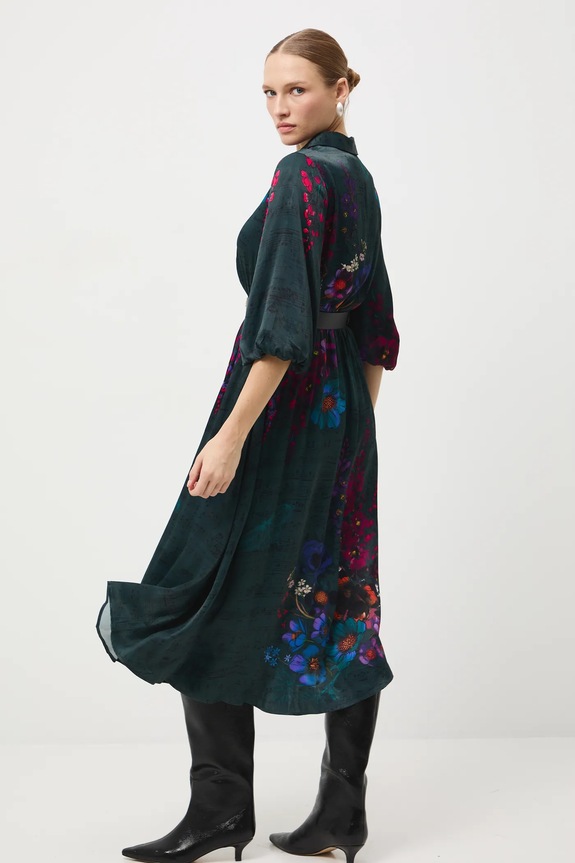 Sukienka damska z kolekcji Narodowy Instytut Fryderyka Chopina x Medicine czarny RW25-SUD758