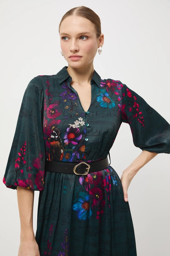 Sukienka damska z kolekcji Narodowy Instytut Fryderyka Chopina x Medicine RW25-SUD758 czarny