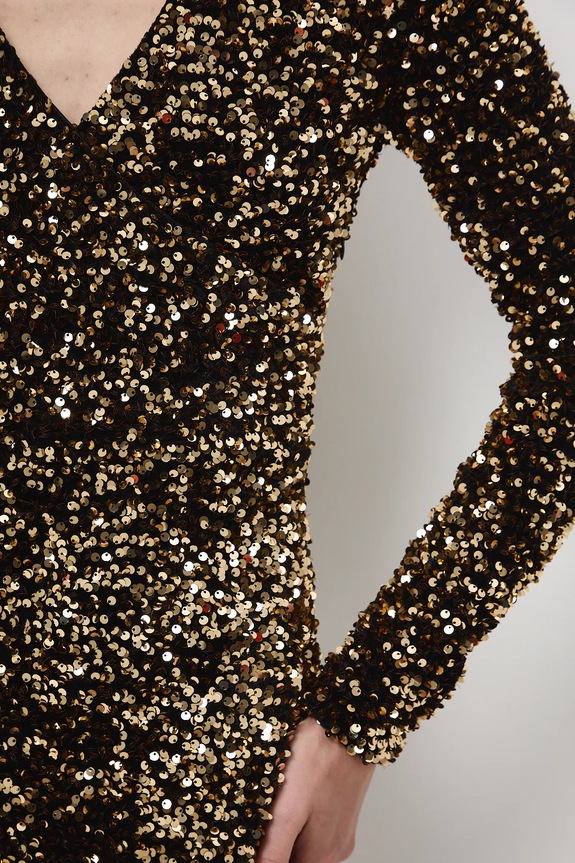 Šaty dámske mini s flitrami RW25-SUDA00