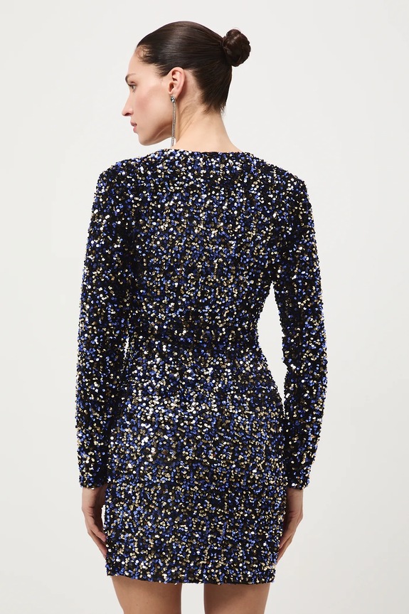 Oblečenie Šaty dámske mini s flitrami RW25-SUDA00 viacfarebná