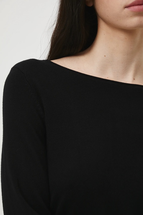 Sweter damski z wiskozą RW25-SWD033 czarny