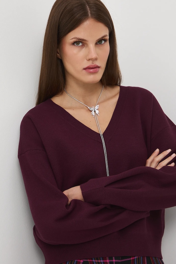 Medicine sweter bordowy RW25-SWD064