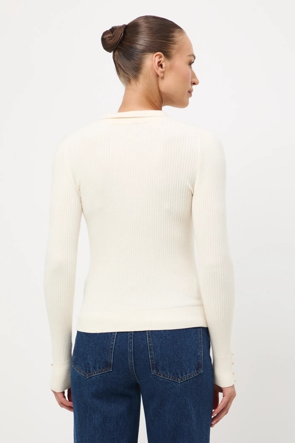 Oblečenie Sveter rebrovaný RW25-SWD065 béžová