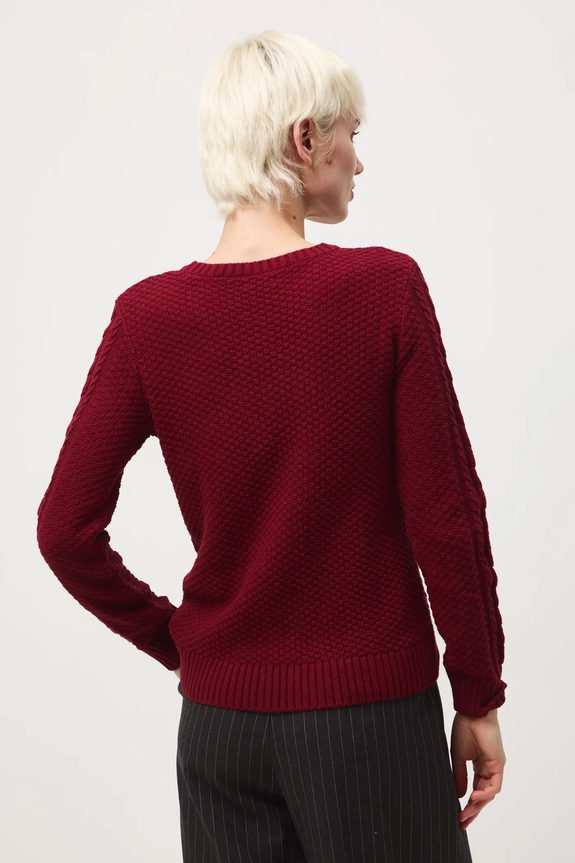 Oblečenie Sveter s pletenou väzbou RW25-SWD0A0 burgundské