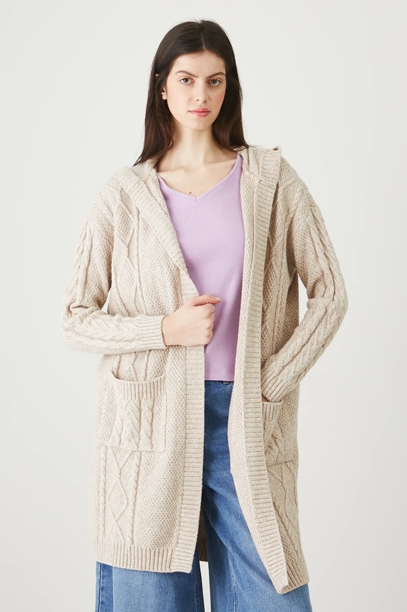 Kardigan Medicine oversize béžová RW25-SWD102