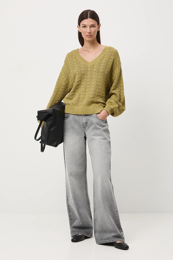 Medicine maglione semplice verde RW25-SWD302