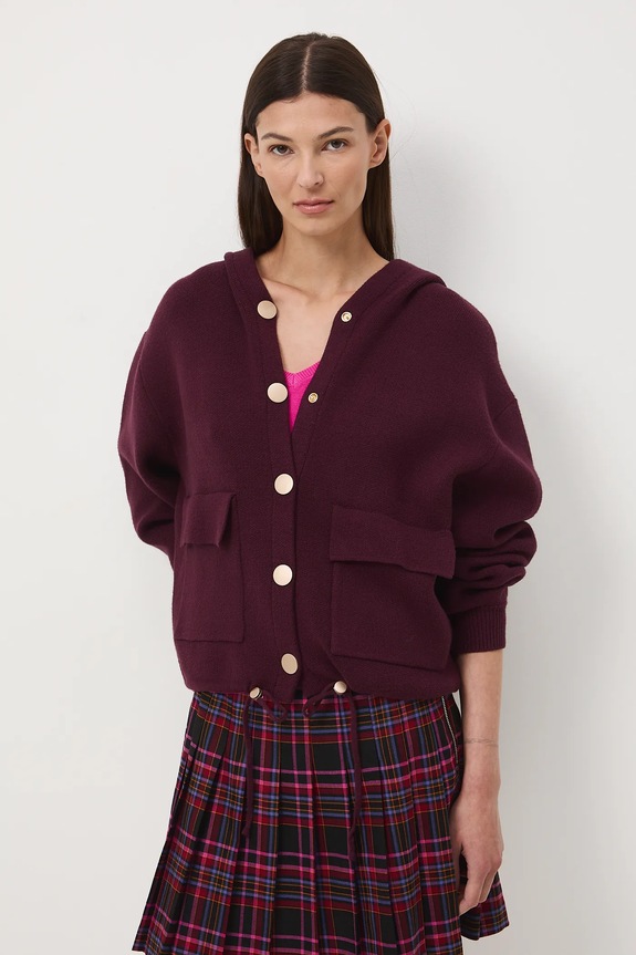 Medicine cardigan RW25-SWD407 granata RW25