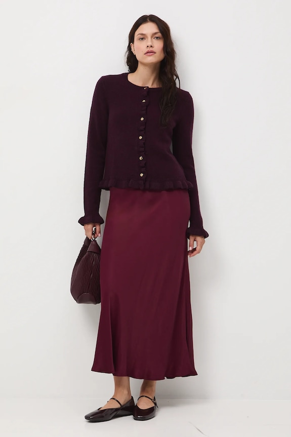 Medicine cardigan in lana RW25-SWD503 granata RW25