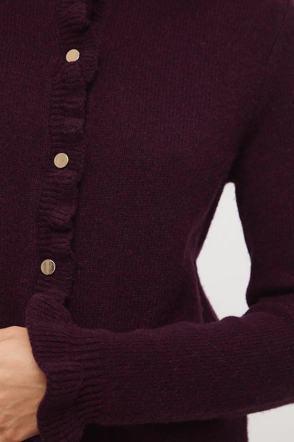 Medicine cardigan in lana RW25-SWD503 granata