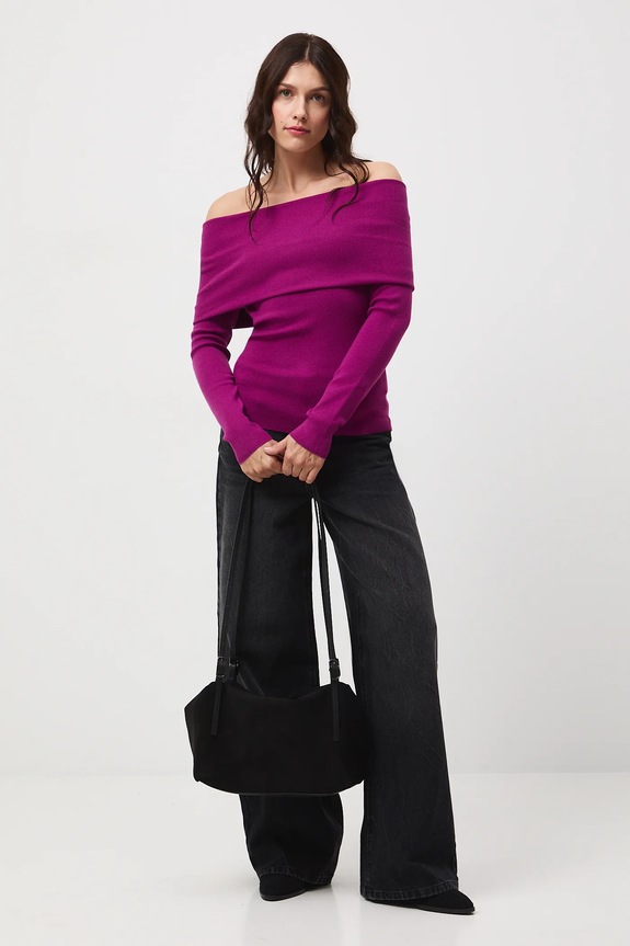 Medicine sweter RW25-SWD504 fioletowy RW25
