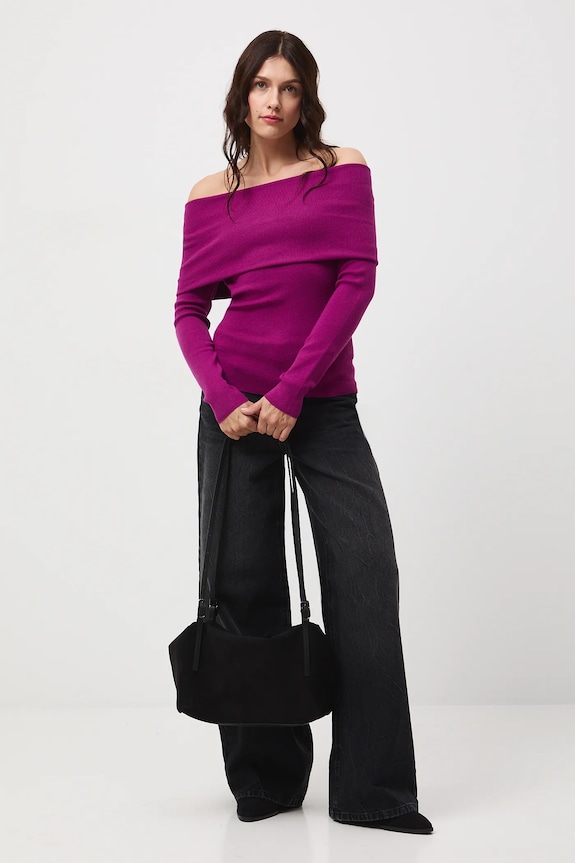 Medicine sweter RW25-SWD504 fioletowy RW25