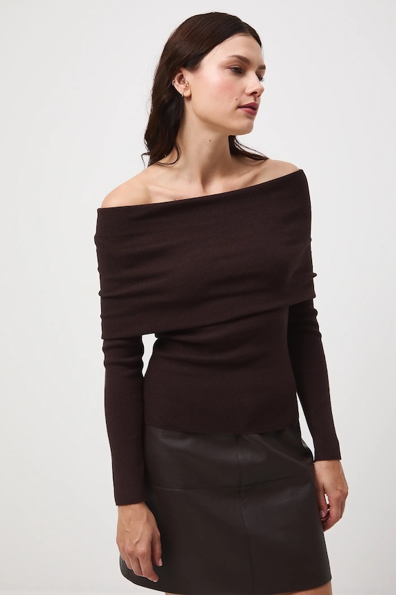 Medicine sweter brązowy RW25-SWD504