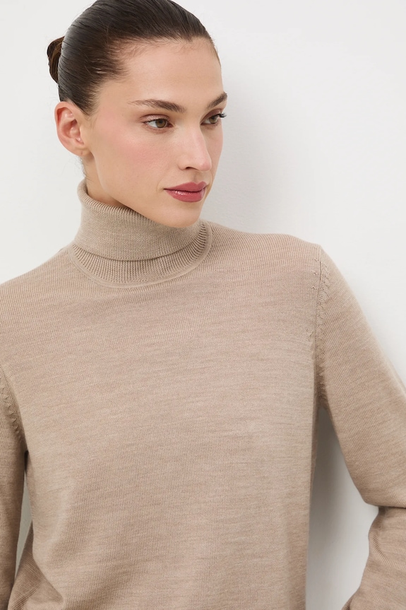 Pulover iz merino volne Medicine bež RW25-SWD810
