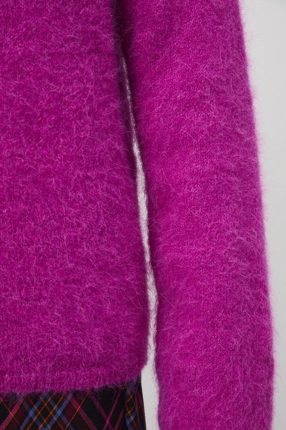 Pulover z volno alpake Medicine RW25-SWDA13 vijolična