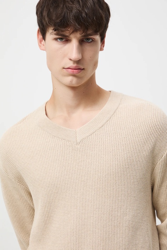 Pamučni pulover Medicine bež RW25-SWM501