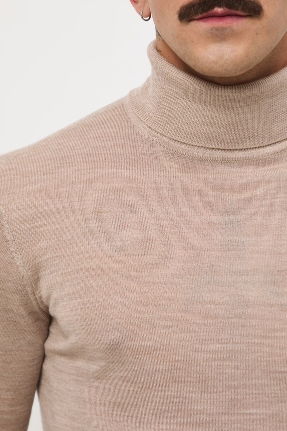 Sveter z merino vlny Medicine RW25-SWM700 béžová