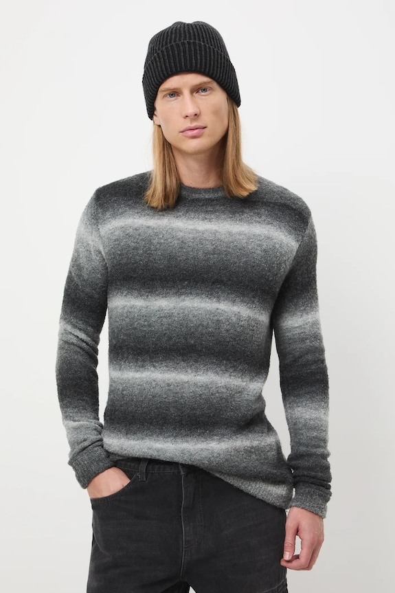 Medicine sweter okrągły szary RW25-SWM803