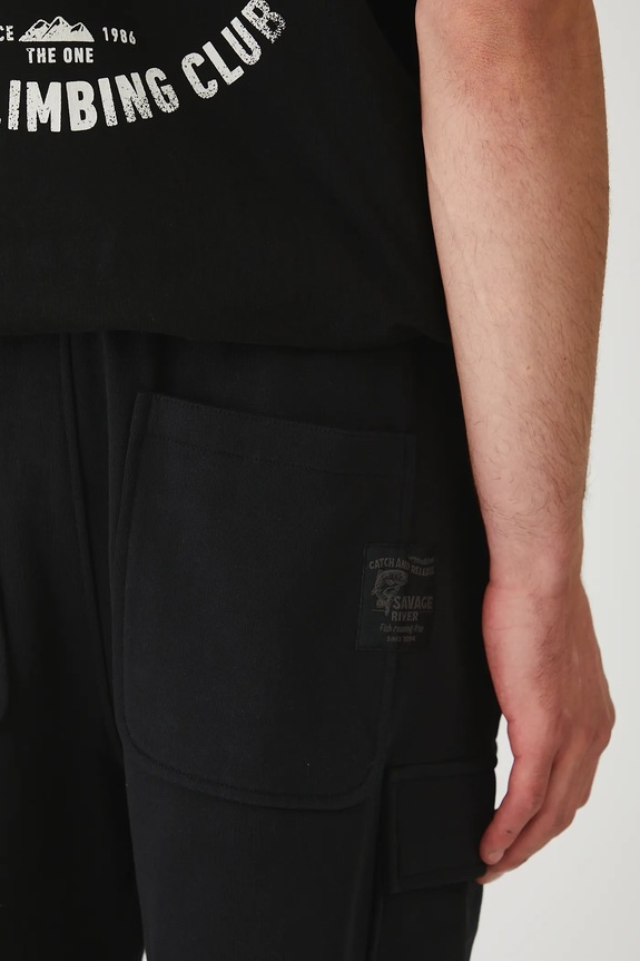 Pamučne kratke hlače Medicine crna RW25-SZM220