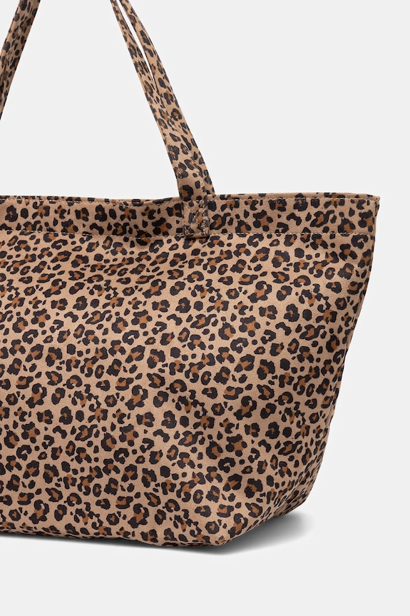 Torebka damska w panterkę beżowy RW25-TOD104