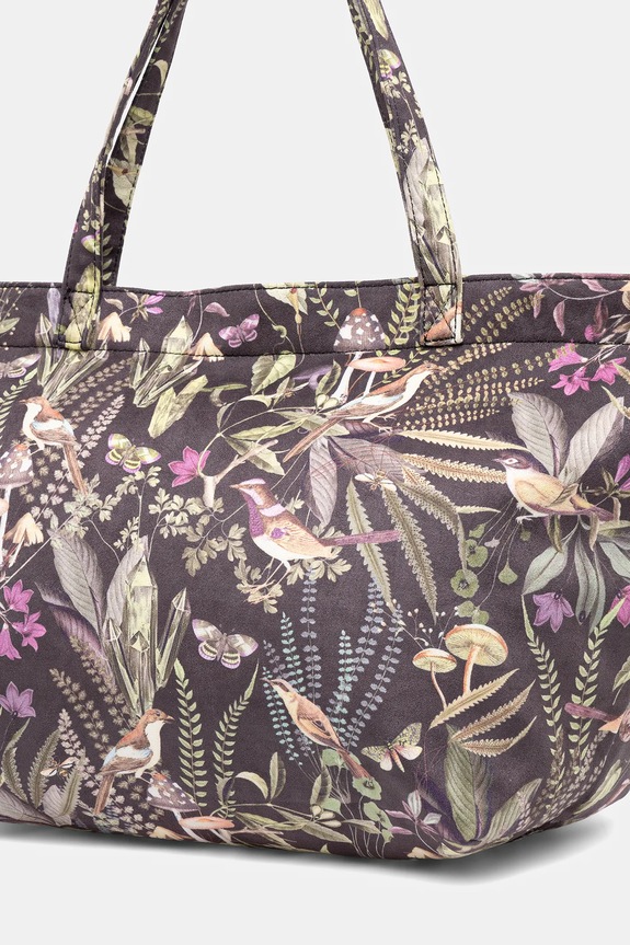 Torebka damska wzorzysta czarny RW25-TOD104