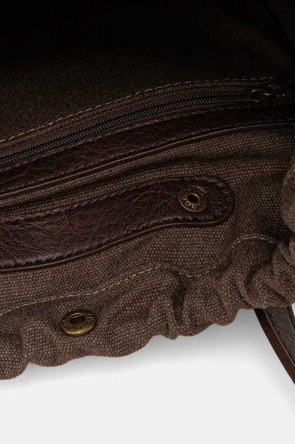 Kabelka dámska z ekologickej kože RW25-TOD314 hnedá