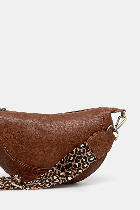 Kabelka dámska z ekologickej kože hnedá RW25-TOD406