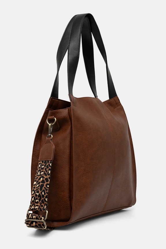 Doplnky Kabelka dámska z ekologickej kože RW25-TOD408 hnedá