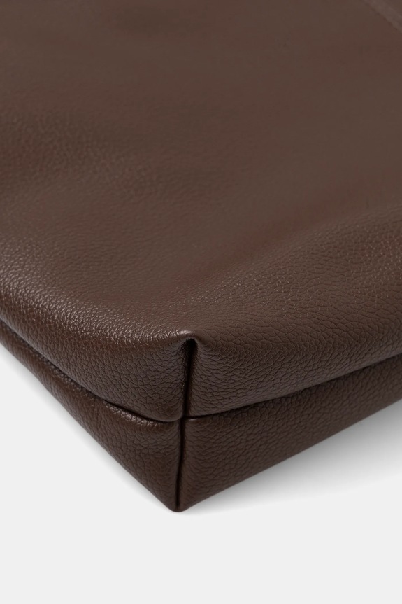 Torebka damska z imitacji skóry brązowy RW25-TOD801