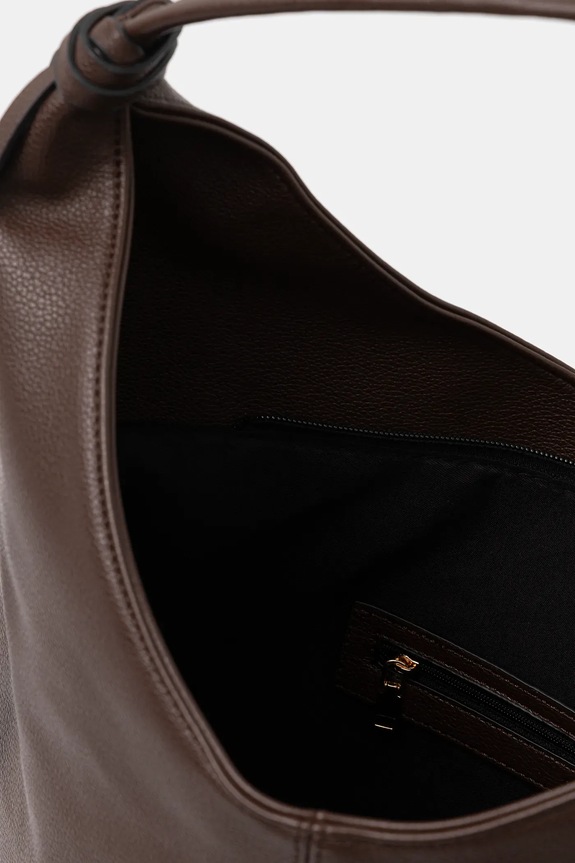 Torebka damska z imitacji skóry RW25-TOD801 brązowy