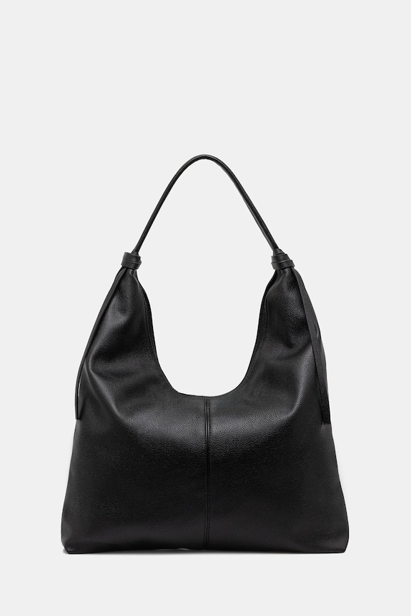 Torebka damska z imitacji skóry mieści A4 czarny RW25-TOD801