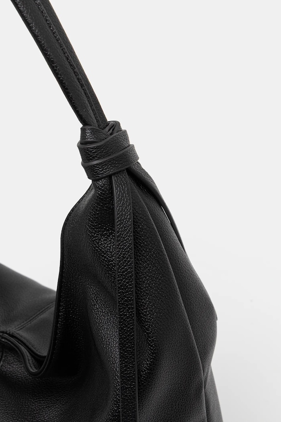 Torebka damska z imitacji skóry czarny RW25-TOD801