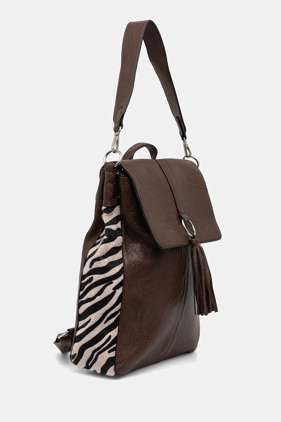 Akcesoria Plecak damski z imitacji skóry RW25-TPD403 brązowy