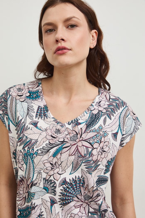 Medicine t-shirt bawełniany beżowy RW25.TSD101