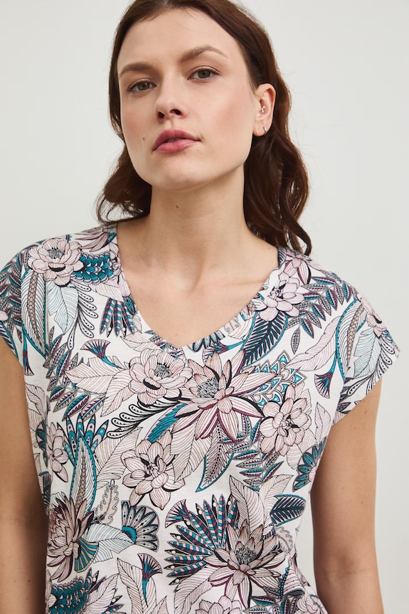 Medicine t-shirt bawełniany beżowy RW25.TSD101