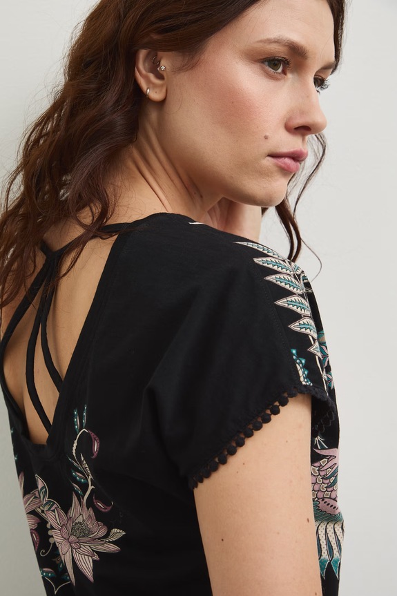 Medicine t-shirt bawełniany czarny RW25-TSD103