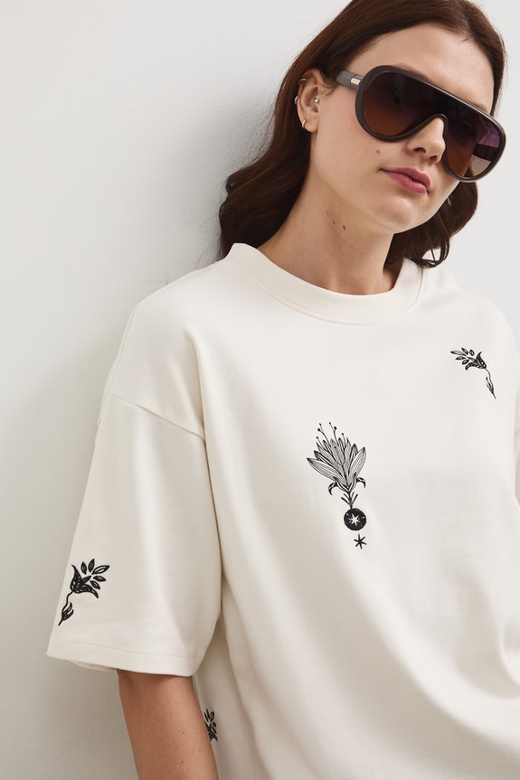 Medicine t-shirt beżowy RW25-TSD106