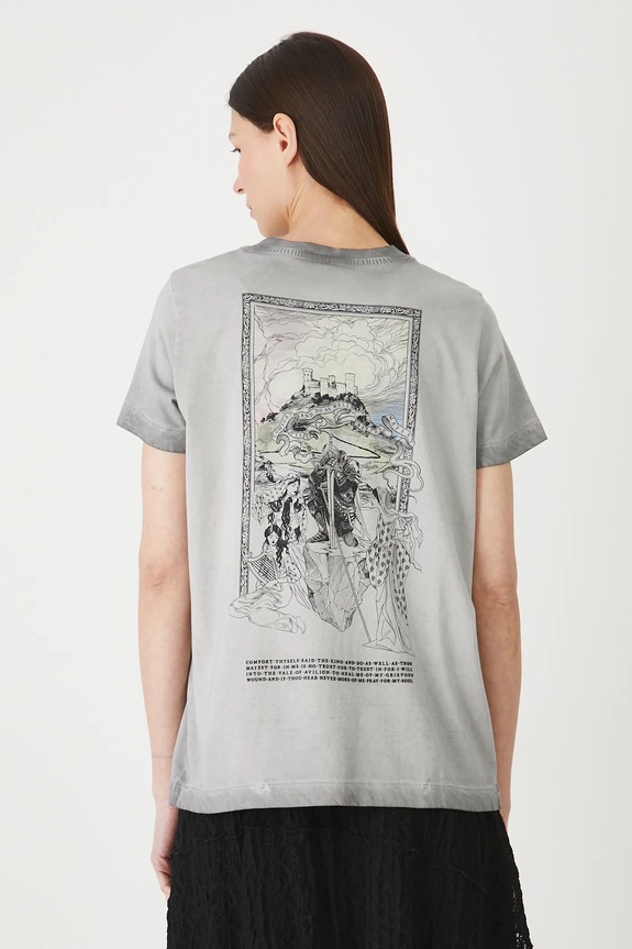 Odzież T-shirt bawełniany damski z kolekcji Lands of Legends – Avalon RW25-TSD255 szary
