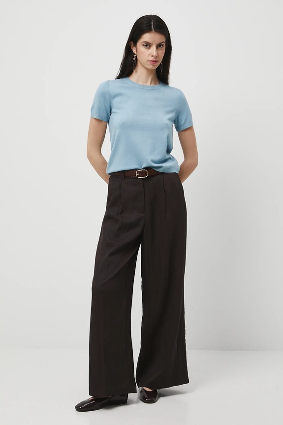 Oblečení Tričko dámské hladký povrch, s viskózou RW25-TSD304 modrá