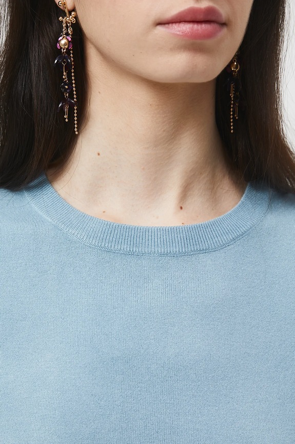 Tričko dámské hladký povrch, s viskózou RW25-TSD304 modrá