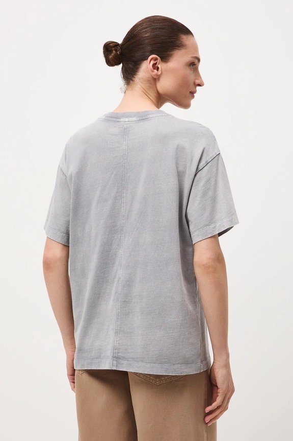 Odzież T-shirt bawełniany damski z okazji Dnia Psa – Zofia Różycka x Medicine RW25-TSD450 szary
